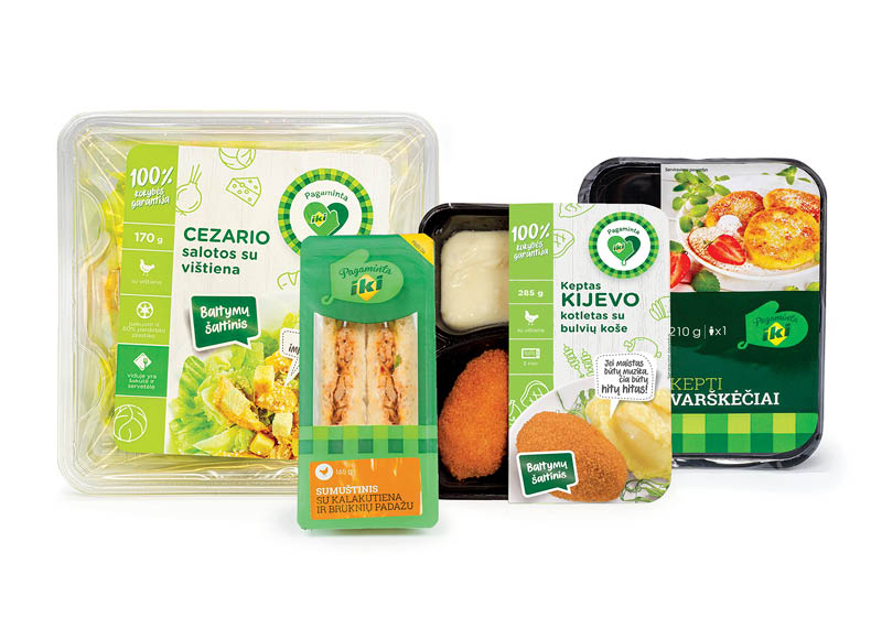 PAGAMINTA IKI kulinarijos prekėms