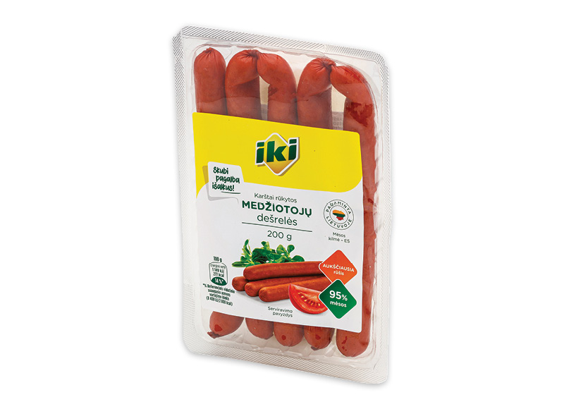 IKI karštai rūkytos MEDŽIOTOJŲ dešrelės