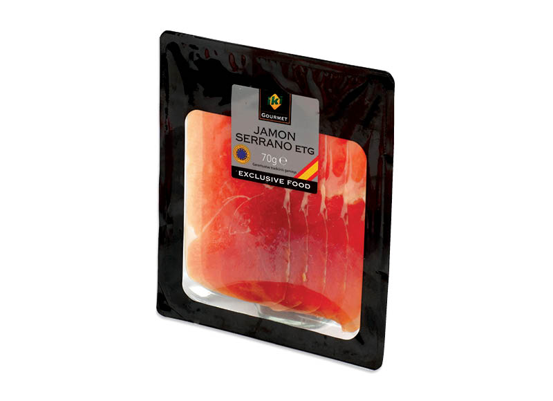 IKI GOURMET vytintas SERRANO kumpis griežinėliais
,
70 g, 34,14 Eur/kg. A lygio parduotuvėse. Ir IKI EXPRESS IKI GOURMET vytintas SERRANO kumpis griežinėliais
,
70 g, 34,14 Eur/kg. A lygio parduotuvėse. Ir IKI EXPRESS