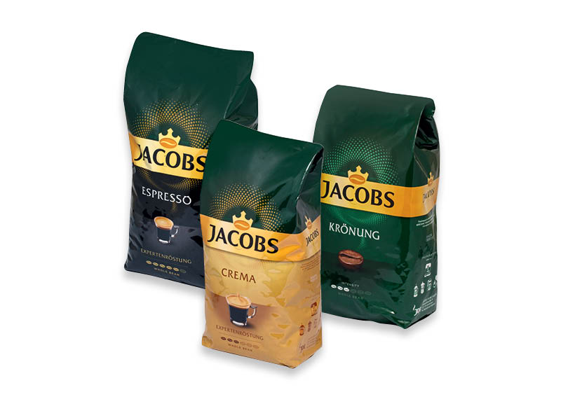 Kavos pupelės JACOBS CREMA, ESPRESSO, KRONUNG
			, 
				 1 kg, 3 rūšių