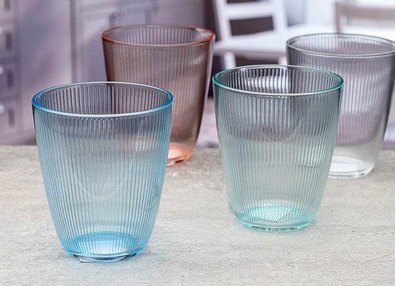 Stiklinė LUMINARC STRIPY
			, 
				 1 vnt., 310 ml talpos, 4 spalvų (pasiūlymas galioja iki 2022 05 08). A lygio parduotuvėse