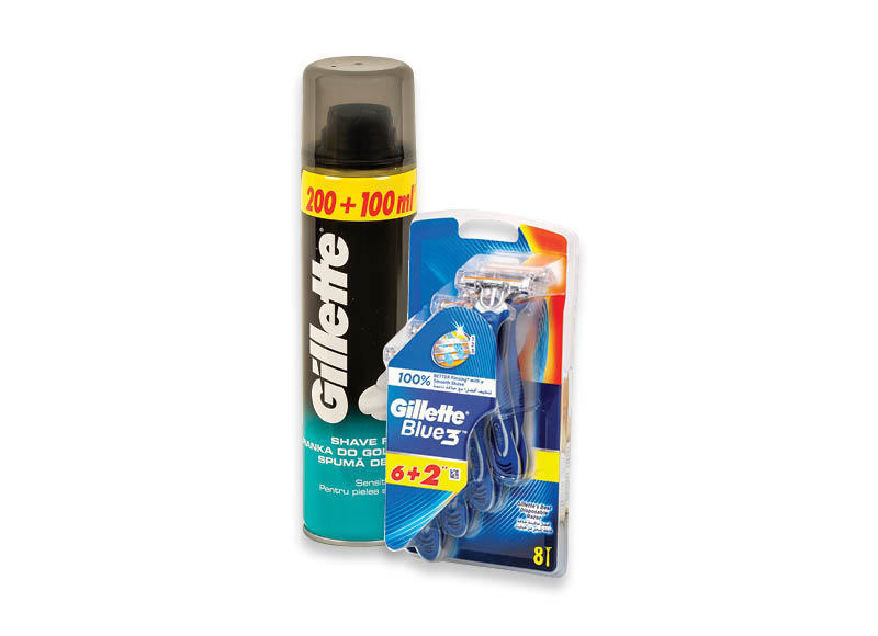 Vyriškiems skustuvams ir kosmetikai GILLETTE
			, 
				 Įvairių rūšių. Ir IKI EXPRESS