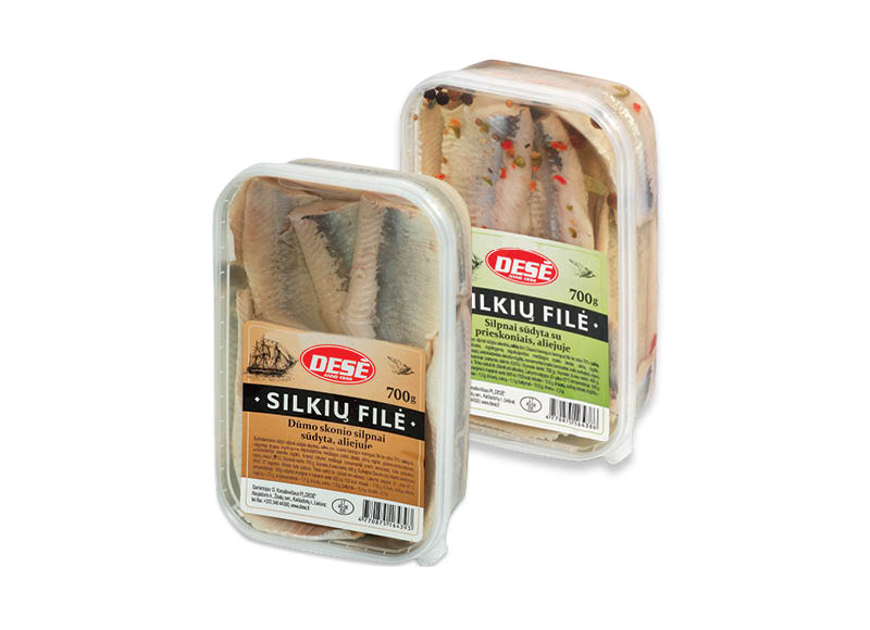 Silpnai sūdytų silkių filė aliejuje DESĖ
			, 
				 700 g, 3 rūšių, 4,27 Eur/kg