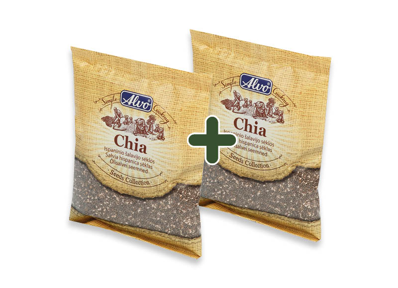 CHIA sėklos ALVO
,
100 g, 2,79 Eur/vnt. A lygio parduotuvėse CHIA sėklos ALVO
,
100 g, 2,79 Eur/vnt. A lygio parduotuvėse
