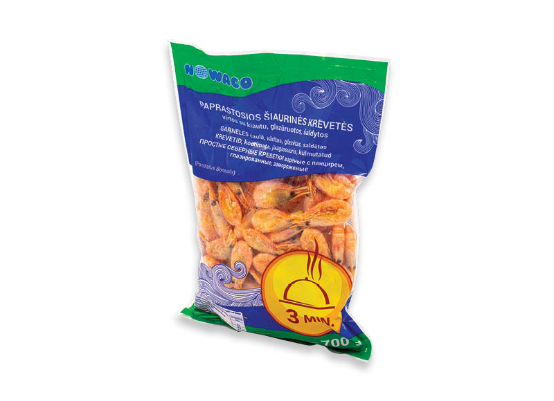 Glazūruotos krevetės su kiautu
			, 
				 700 g, 5,70 Eur/kg. A lygio parduotuvėse