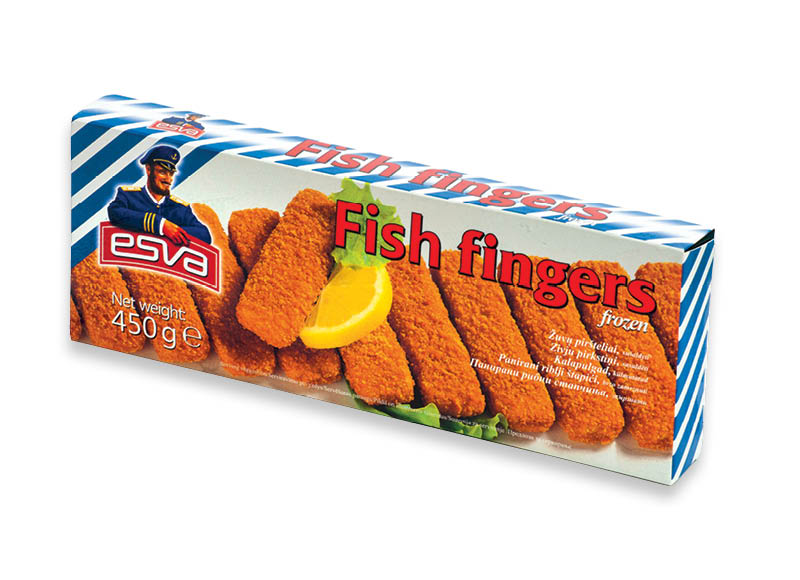 ESVA žuvies piršteliai
			, 
				 450 g, 2,87 Eur/kg
