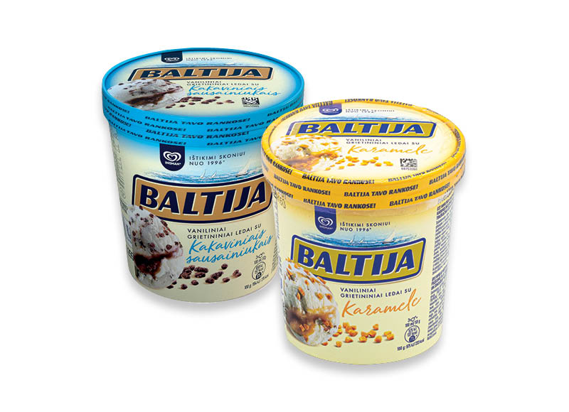 Valgomieji ledai BALTIJA dėžutėje
			, 
				 450 ml, 2 rūšių, 8,87 Eur/l. A lygio parduotuvėse