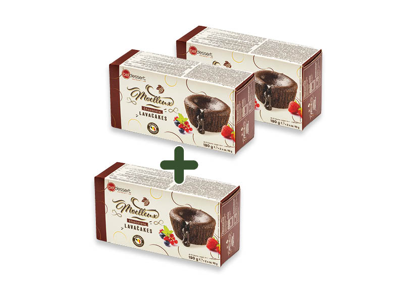 Šaldyti šokoladiniai pyragaičiai LAVACAKES
			, 
				 180 g, 2,69 Eur/pak. A lygio parduotuvėse