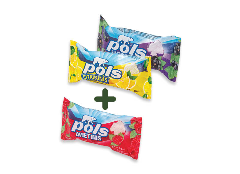 Glaistyti varškės sūreliai POLS
			, 
				 45 g, 4 rūšių. 0,45 Eur/vnt