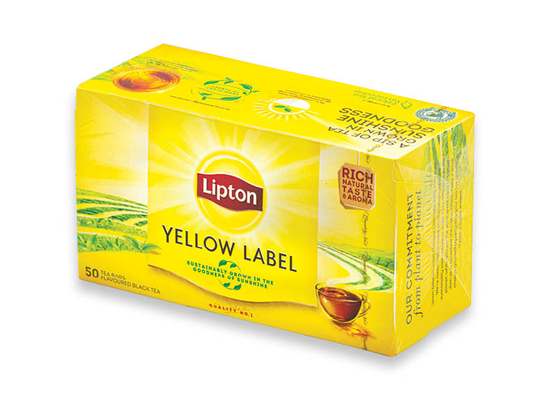 Arbata LIPTON YELLOW LABEL, 1 pak./50 vnt., 2,89 Eur/pak. Arbata LIPTON YELLOW LABEL, 1 pak./50 vnt., 2,89 Eur/pak.