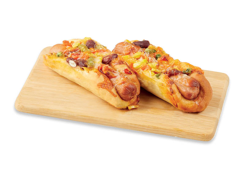 PIKANTIŠKA bandelė su dešrele ir meksikietišku daržovių įdaru
			, 
				 120 g, 5,75 Eur/kg. A (1) lygio parduotuvėse