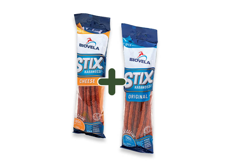 Karštai rūkytos KABANOSSI dešrelės BIOVELA STIX
,
100 g, 2 rūšių, 16,90 Eur/kg. A lygio parduotuvėse Karštai rūkytos KABANOSSI dešrelės BIOVELA STIX
,
100 g, 2 rūšių, 16,90 Eur/kg. A lygio parduotuvėse