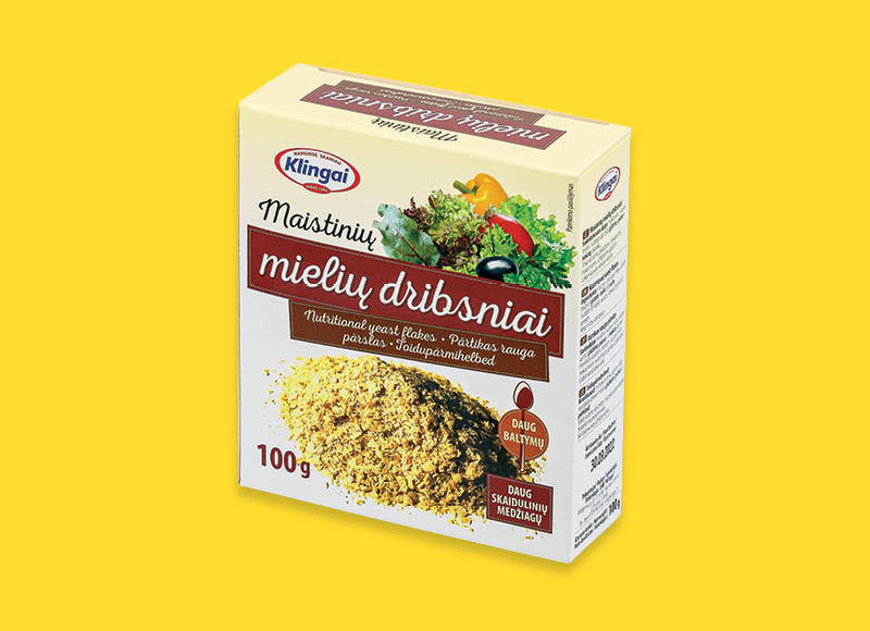 Maistinių mielių dribsniai KLINGAI
			, 
				 100 g, 17,90 Eur/kg. A lygio parduotuvėse