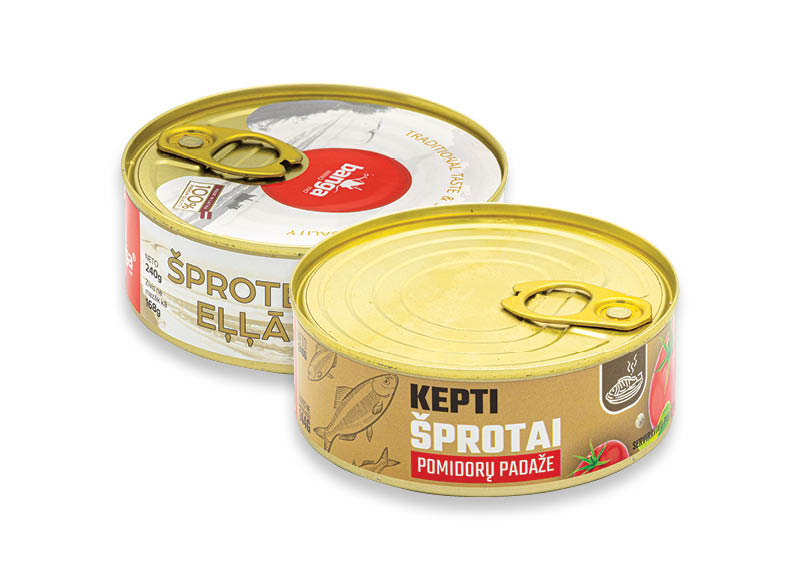 Žuvų konservams BANGA
			, 
				 120 g, 240 g, 3 rūšių. A lygio parduotuvėse