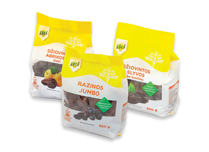 IKI džiovintiems vaisiams, 300 g, 7 rūšių. Ir IKI EXPRESS IKI džiovintiems vaisiams, 300 g, 7 rūšių. Ir IKI EXPRESS