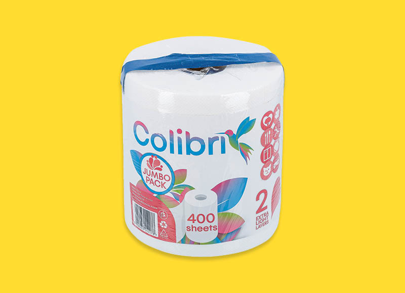 Popieriniai rankšluosčiai COLIBRI JUMBO
			, 
				 1 vnt.
