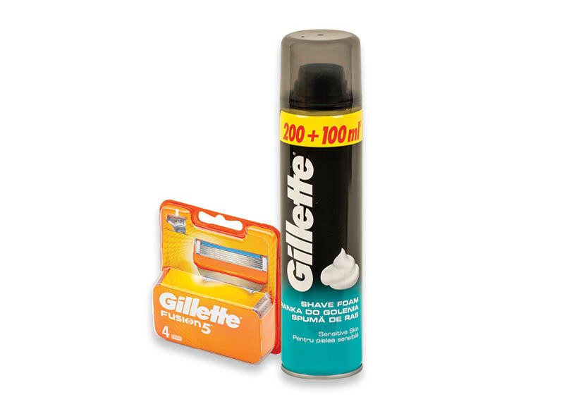 Vyriškiems sisteminiams skustuvams ir kosmetikai GILLETTE
			, 
				 Įvairių rūšių. Ir IKI EXPRESS