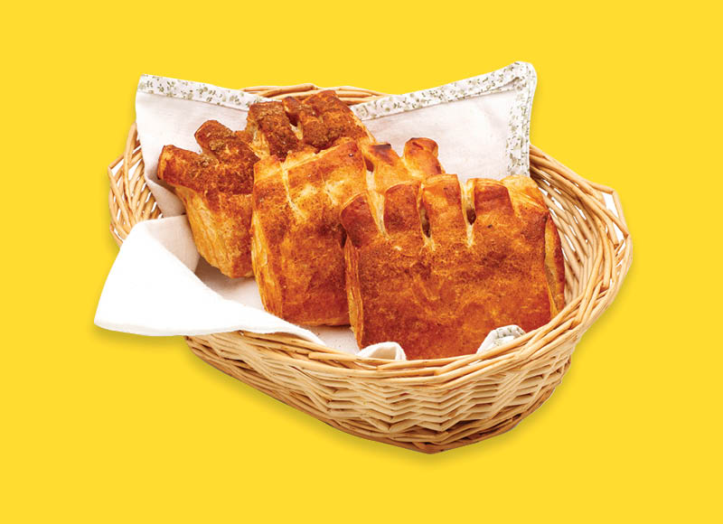 Sluoksniuota bandelė su karamelės ir obuolių įdaru
			, 
				 65 g, 3,69 Eur/kg. A (1) lygio parduotuvėse