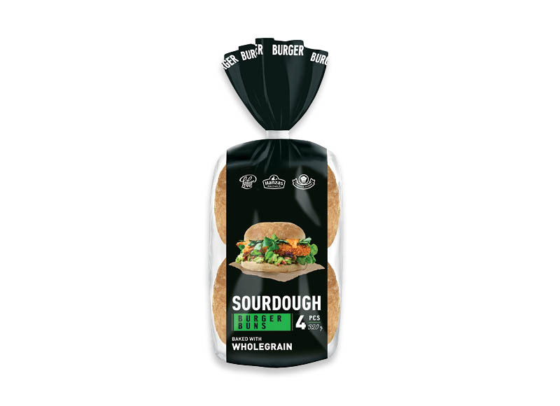 Mėsainių bandelės su raugu ir visų grūdo dalių miltais
			, 
				 320 g, 6,63 Eur/kg. A (1) lygio parduotuvėse