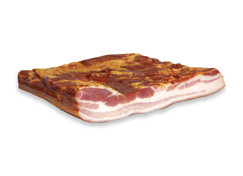 BIOVELOS šaltai rūkyta kiaulienos šoninė
			, 
				 1 kg. Ir IKI EXPRESS