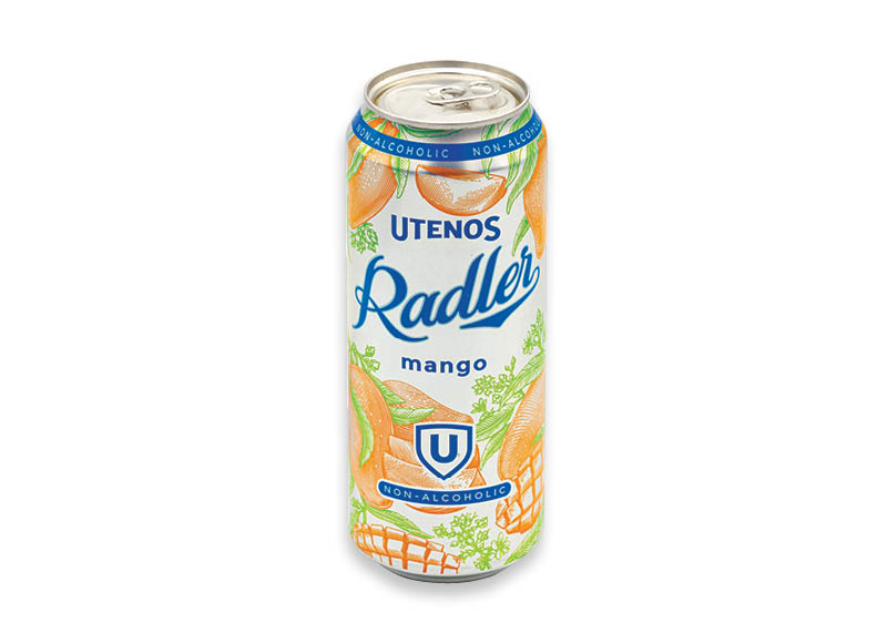 Nealkoholinis alaus kokteilis UTENOS RADLER MANGO Nealkoholinis alaus kokteilis UTENOS RADLER MANGO