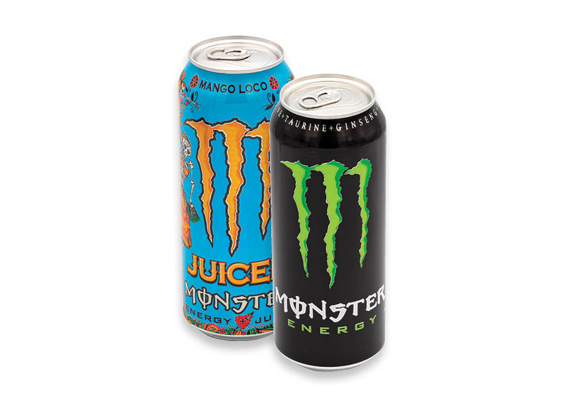 Energiniams gėrimams MONSTER, 0,5 l, 0,553 l, 10 rūšių. Ir IKI EXPRESS