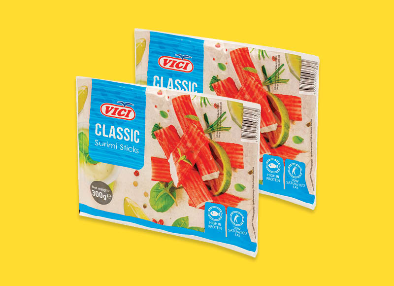 Atšaldytos krabų skonio lazdelės VIČI CLASSIC