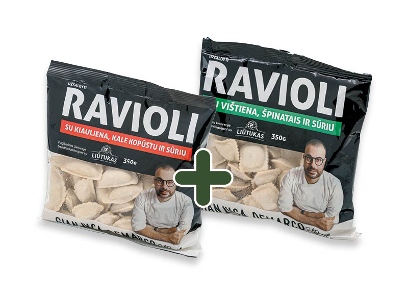 Šaldyti RAVIOLI GIAN LUCA
			, 
				 350 g, 2 rūšių, 3,69 Eur/vnt. A lygio parduotuvėse