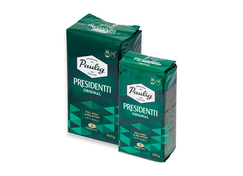Maltai kavai PAULIG PRESIDENTTI
			, 
				 250 g, 500 g. Ir IKI EXPRESS