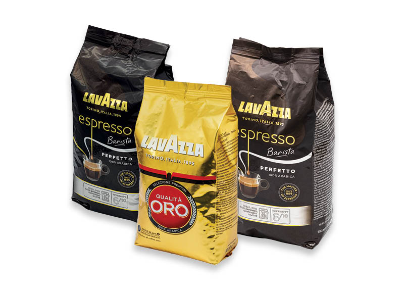 Kavos pupelės LAVAZZA GRAN AROMA, QUALITA ORO, ESPRESSO
			, 
				 1 kg, 3 rūšių. Ir IKI EXPRESS
