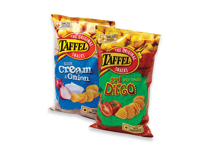 Bulvių traškučiams TAFFEL
			, 
				 185 g, 210 g, 6 rūšių. Ir IKI EXPRESS