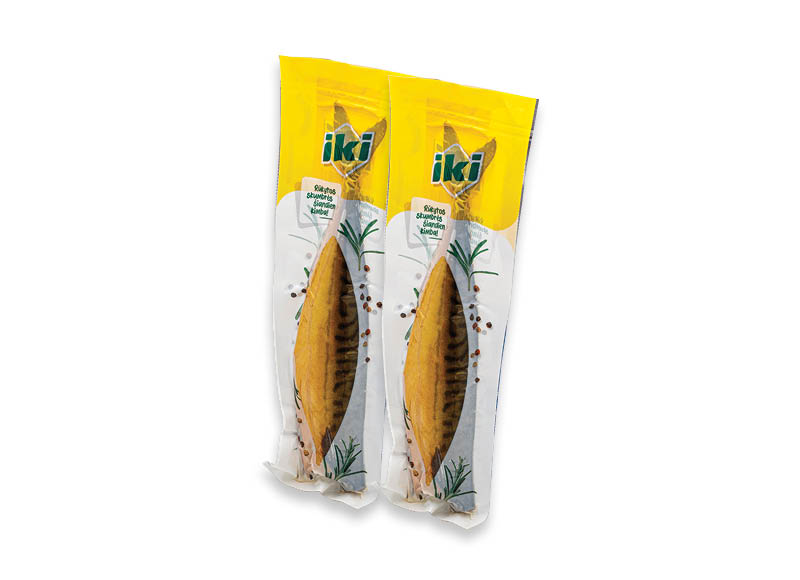 IKI šaltai ar karštai rūkytos atlantinės skumbrės be galvų
			, 
				 1 kg, 2 rūšių. Ir IKI EXPRESS