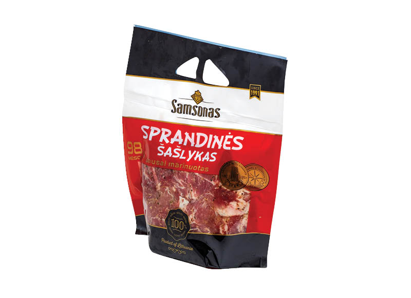 SAMSONO sausai marinuotas šašlykas
			, 
				 800 g, 6,24 Eur/kg. A lygio parduotuvėse
