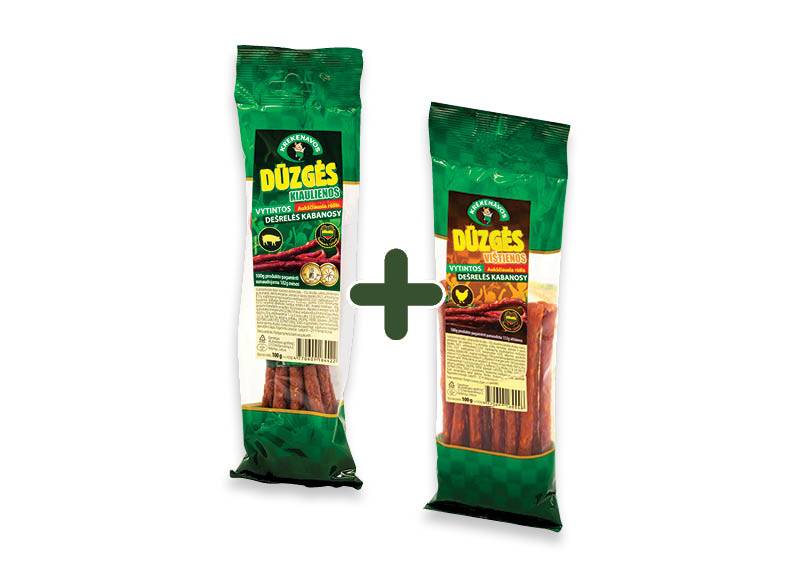 Vytintos DŪZGIŲ dešrelės
,
100 g, 2 rūšių 2,79 Eur/vnt. Ir IKI EXPRESS Vytintos DŪZGIŲ dešrelės
,
100 g, 2 rūšių 2,79 Eur/vnt. Ir IKI EXPRESS