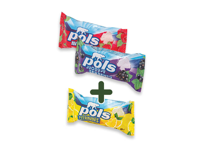 Glaistytas varškės sūrelis POLS
			, 
				 45 g, 4 rūšių, 0,49 Eur/vnt. A lygio parduotuvėse. Ir IKI EXPRESS
