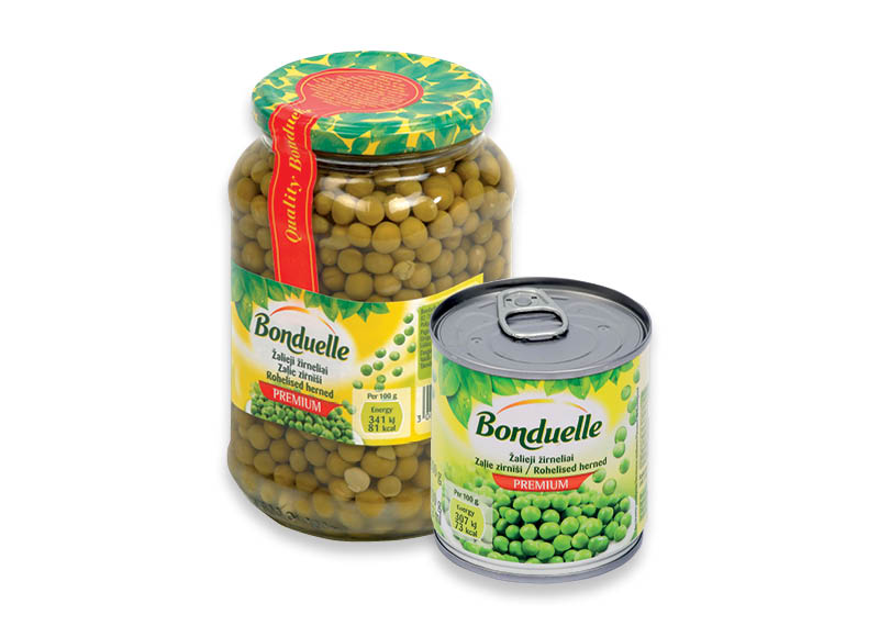 Konservuotiems žirneliams BONDUELLE