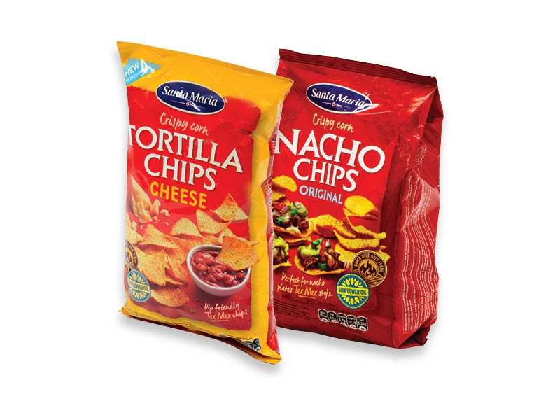 Kukurūzų traškučiams SANTA MARIA TEX MEX
			, 
				 185 g, 475 g, 9 rūšių. A lygio parduotuvėse