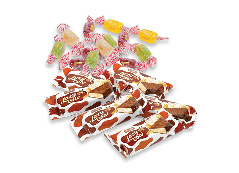 Sveriamiems saldainiams JELLY, LAZY COW
			, 
				 2 rūšių