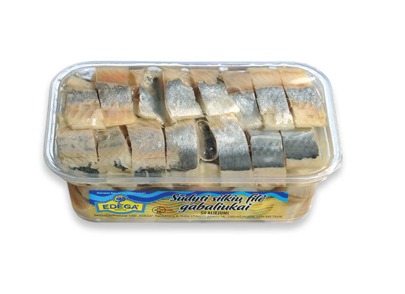 Sūdyti silkių filė gabaliukai su svogūnais EDEGA
			, 
				 320 g, 4,97 Eur/kg. A lygio parduotuvėse