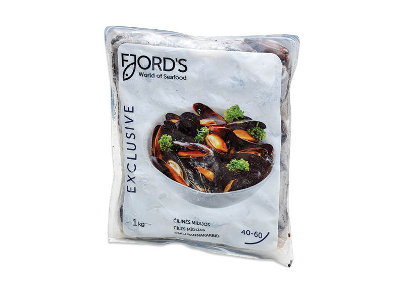 Šaldytos virtos su kiautu čilinės midijos FJORD’S
			, 
				 1 kg. A lygio parduotuvėse