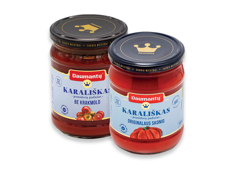 DAUMANTŲ KARALIŠKIEMS, GURMANIŠKIEMS padažams
,
480 g, 500 g, 9 rūšių. A lygio parduotuvėse DAUMANTŲ KARALIŠKIEMS, GURMANIŠKIEMS padažams
,
480 g, 500 g, 9 rūšių. A lygio parduotuvėse