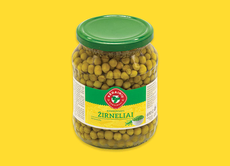 Konservuoti KĖDAINIŲ žirneliai
			, 
				 690 g, 1,14 Eur/kg. A lygio parduotuvėse