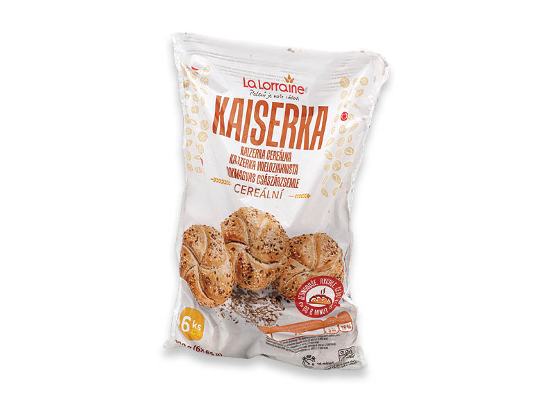 Šaldytos daugiagrūdės KAIZERIO bandelės
			, 
				 390 g, 2,54 Eur/kg. A lygio parduotuvėse