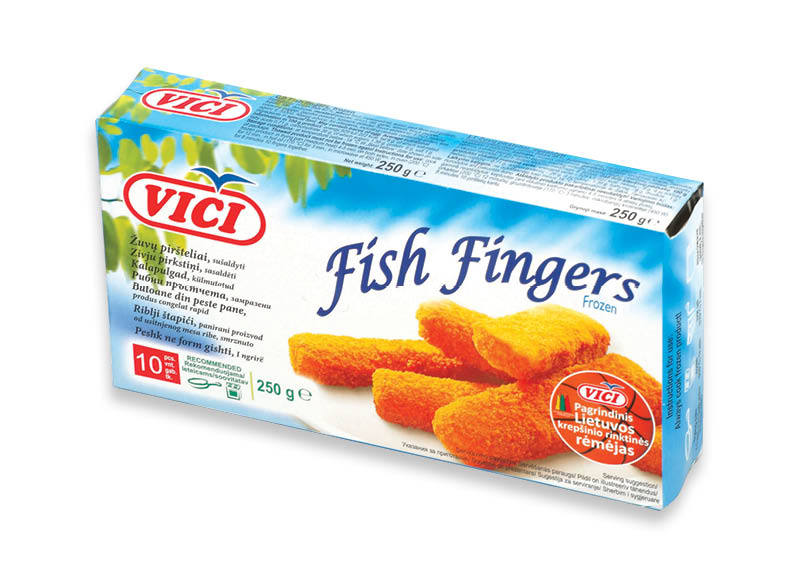 Žuvų piršteliai VIČIŪNAI
			, 
				 250 g, 5,16 Eur/kg