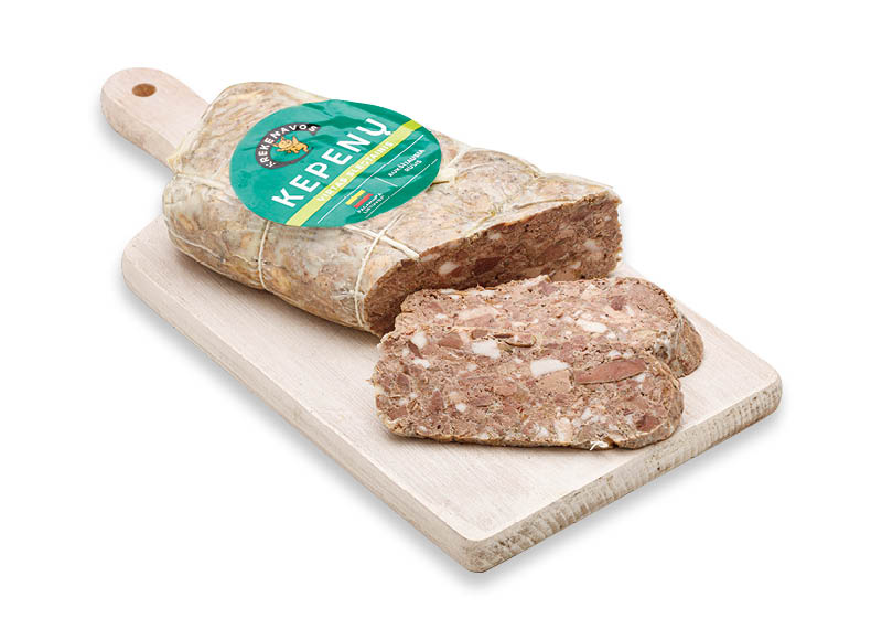 Nepjaustytas virtas BAJORŲ kiaulių kepenų slėgtainis vakuume
			, 
				 (sveriamoje vitrinoje) 1 kg. A lygio parduotuvėse