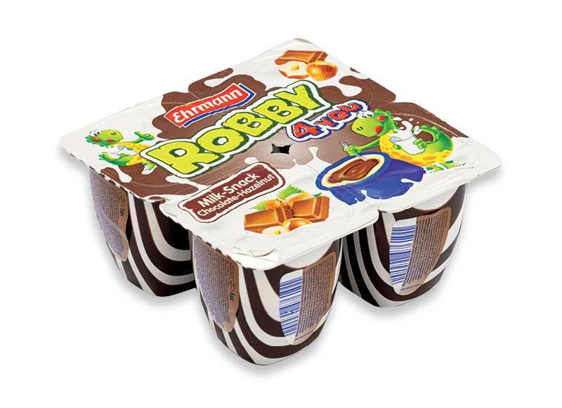 Šokolado ir riešutų desertas ROBBY 4YOU, 4 x 100 g, 1,29 Eur/pak. A lygio parduotuvėse Šokolado ir riešutų desertas ROBBY 4YOU, 4 x 100 g, 1,29 Eur/pak. A lygio parduotuvėse