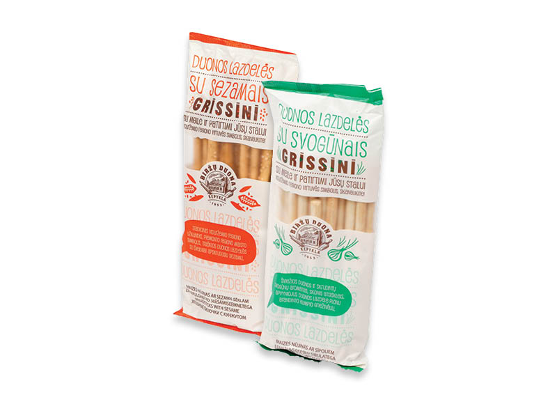 Duonos lazdelės GRISSINI
			, 
				 125 g, 6 rūšių, 5,52 Eur/kg