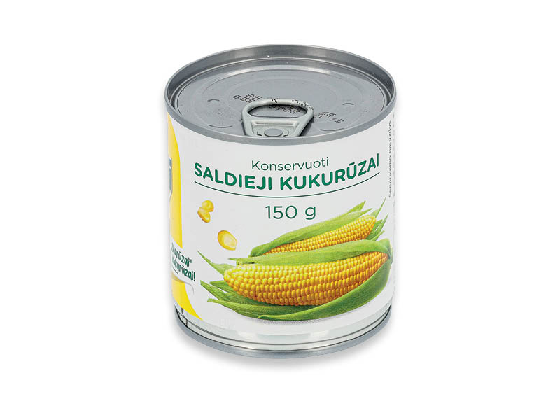 IKI konservuoti saldieji kukurūzai
			, 
				 150 g, 2,80 Eur/kg. Ir IKI EXPRESS