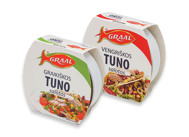 Tunų salotos GRAAL
,
160 g, 2 rūšių, 10,56 Eur/kg. A lygio parduotuvėse Tunų salotos GRAAL
,
160 g, 2 rūšių, 10,56 Eur/kg. A lygio parduotuvėse