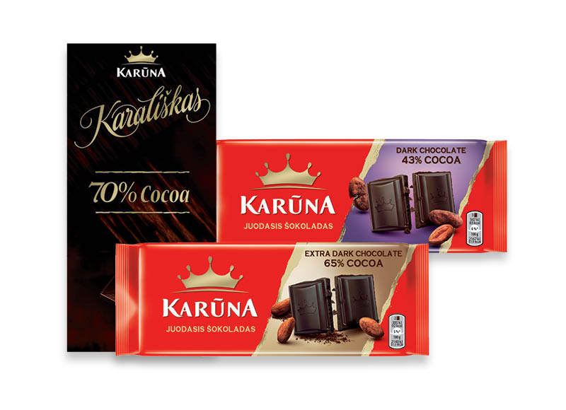 Šokolado plytelėms KARŪNA Šokolado plytelėms KARŪNA